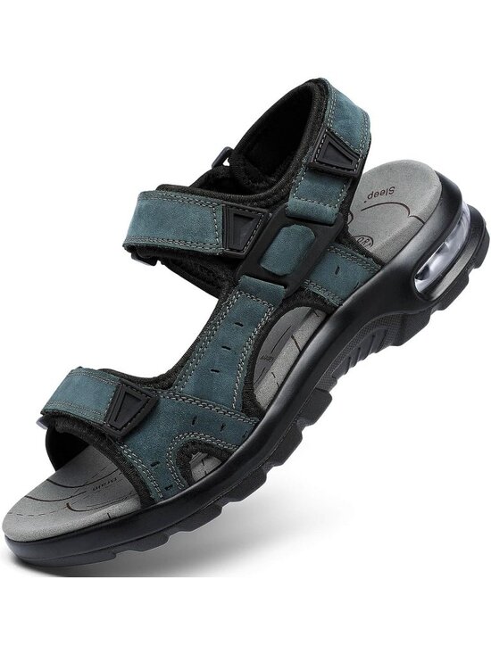 Men\'s Grey Arch Support Outdoor Non Slip Athletic Durable Hiking Sandal Shoes main image 4